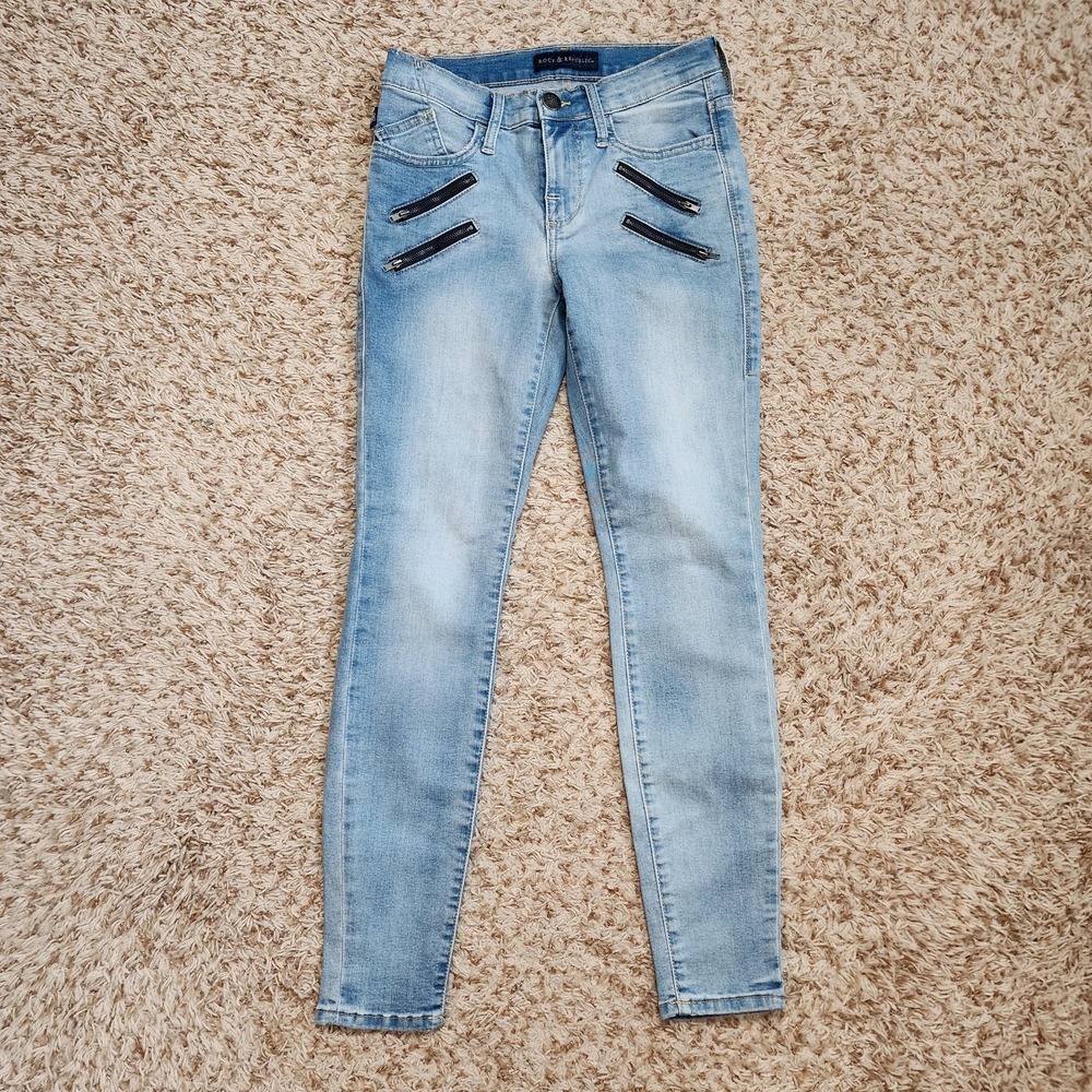 Rock & Republic Kashmiere Women Sz 2‎ M Low Rise Jeans